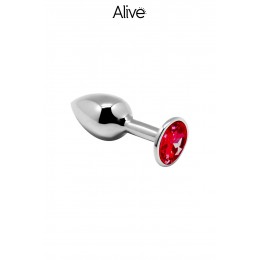 Alive 19157 Plug métal bijou rouge M - Alive