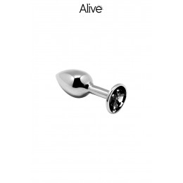 Alive 19159 Plug métal bijou noir S - Alive