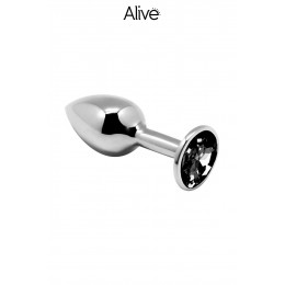 Alive 19161 Plug métal bijou noir L - Alive