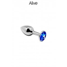 Alive 19162 Plug métal bijou bleu S - Alive