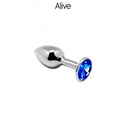 Alive 19163 Plug métal bijou bleu M - Alive