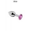 Alive Plug métal bijou rose M - Alive