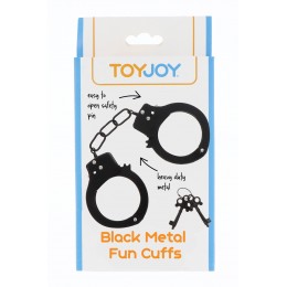 Toy Joy 19257 Menottes métal noires - Toy Joy