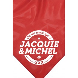 Jacquie & Michel Bandana rouge Jacquie & Michel