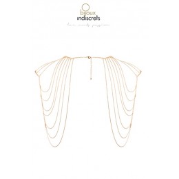 Bijoux Indiscrets Bijoux épaules et dos en chainettes métalliques dorées