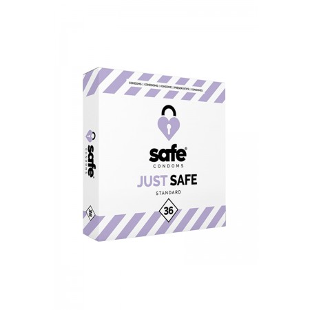 Safe 19355 36 préservatifs Just Safe Standard