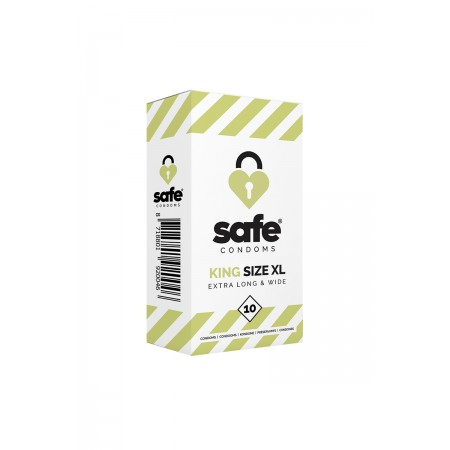 Safe 19361 10 préservatifs Safe King Size XL