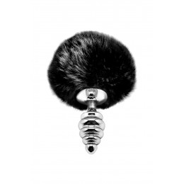 Alive Plug métal Fluffy Twist S noir - Alive