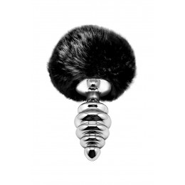 Alive Plug métal Fluffy Twist M noir - Alive