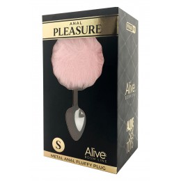 Alive 19438 Plug métal Fluffy S rose - Alive