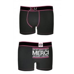 Jacquie & Michel 11018 Boxer J&M en coton - Noir 2