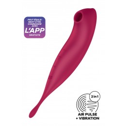 Satisfyer Stimulateur Satisfyer Twirling Pro+ Connecté rouge