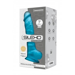 Silexd 19690 Gode double densité bleu 17,5 cm - SilexD