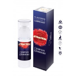 Attraction cosmetics 19872 Lubrifiant embrassable parfum vin pintillant et fraise - Attraction