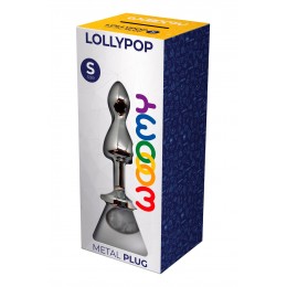 Wooomy 19977 Plug bijou Lollypop transparent S - Wooomy