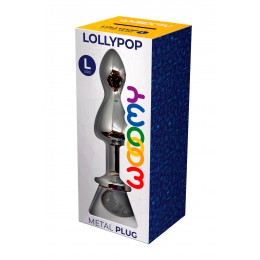 Wooomy Plug bijou Lollypop transparent L - Wooomy