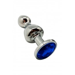 Wooomy Plug bijou Lollypop bleu M - Wooomy